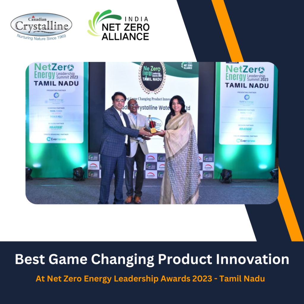 Best Game Changing Product Innovation - At Net Zero Energy Leadership Awards 2023 - Tamil Nadu